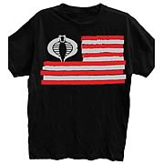 G.I. Joe Cobra Flag Black T-Shirt